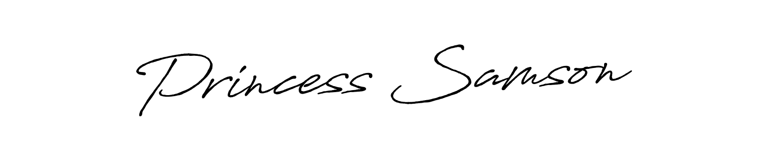 Design your own signature with our free online signature maker. With this signature software, you can create a handwritten (Antro_Vectra_Bolder) signature for name Princess Samson. Princess Samson signature style 7 images and pictures png