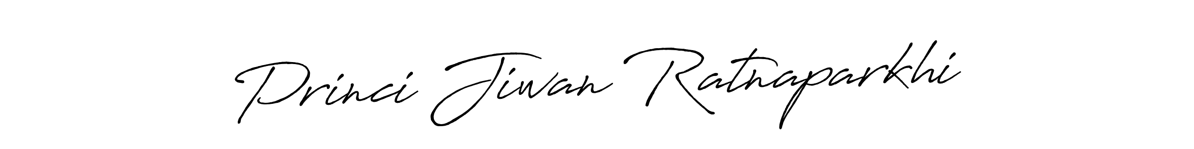 How to make Princi Jiwan Ratnaparkhi signature? Antro_Vectra_Bolder is a professional autograph style. Create handwritten signature for Princi Jiwan Ratnaparkhi name. Princi Jiwan Ratnaparkhi signature style 7 images and pictures png