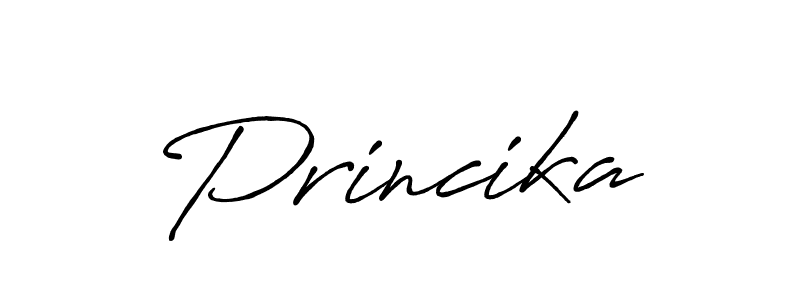 You should practise on your own different ways (Antro_Vectra_Bolder) to write your name (Princika) in signature. don't let someone else do it for you. Princika signature style 7 images and pictures png