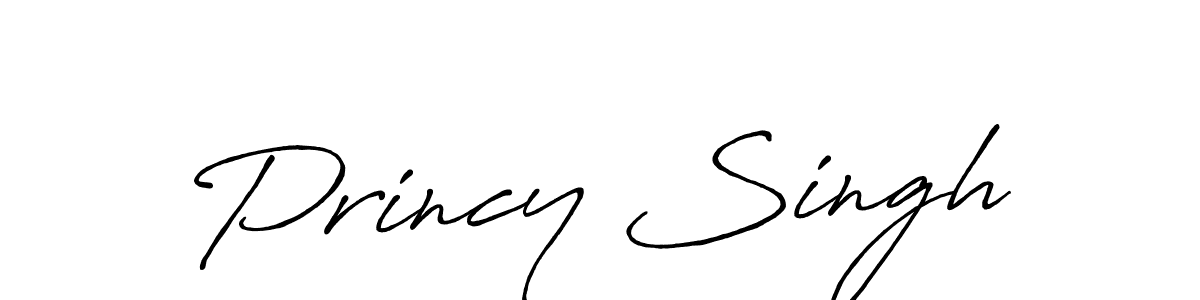 Similarly Antro_Vectra_Bolder is the best handwritten signature design. Signature creator online .You can use it as an online autograph creator for name Princy Singh. Princy Singh signature style 7 images and pictures png