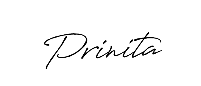 Use a signature maker to create a handwritten signature online. With this signature software, you can design (Antro_Vectra_Bolder) your own signature for name Prinita. Prinita signature style 7 images and pictures png