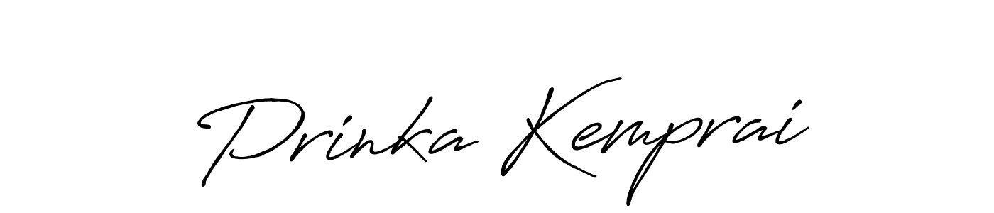 Prinka Kemprai stylish signature style. Best Handwritten Sign (Antro_Vectra_Bolder) for my name. Handwritten Signature Collection Ideas for my name Prinka Kemprai. Prinka Kemprai signature style 7 images and pictures png