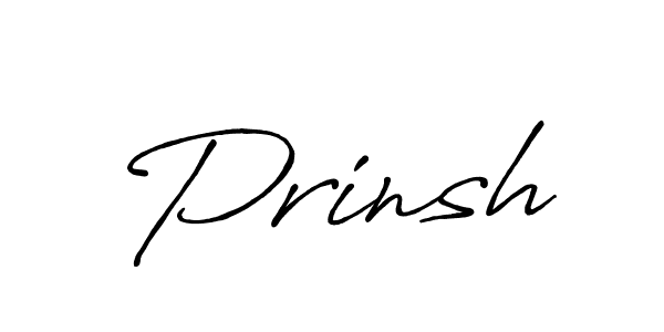 Use a signature maker to create a handwritten signature online. With this signature software, you can design (Antro_Vectra_Bolder) your own signature for name Prinsh. Prinsh signature style 7 images and pictures png