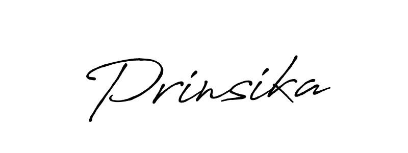 Prinsika stylish signature style. Best Handwritten Sign (Antro_Vectra_Bolder) for my name. Handwritten Signature Collection Ideas for my name Prinsika. Prinsika signature style 7 images and pictures png