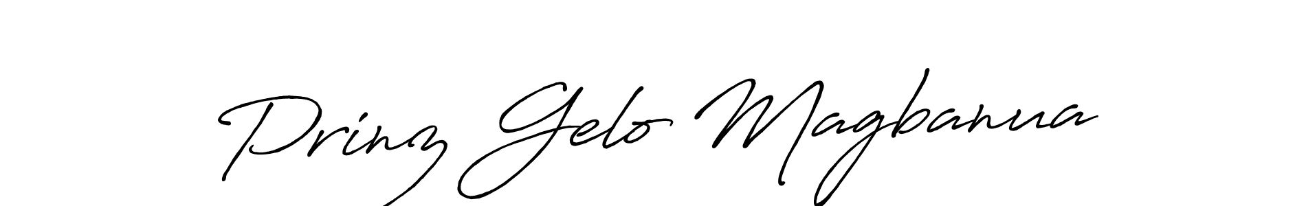 How to make Prinz Gelo Magbanua signature? Antro_Vectra_Bolder is a professional autograph style. Create handwritten signature for Prinz Gelo Magbanua name. Prinz Gelo Magbanua signature style 7 images and pictures png