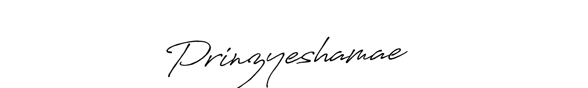 Design your own signature with our free online signature maker. With this signature software, you can create a handwritten (Antro_Vectra_Bolder) signature for name Prinzyeshamae ♥️. Prinzyeshamae ♥️ signature style 7 images and pictures png