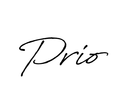 Make a beautiful signature design for name Prio. With this signature (Antro_Vectra_Bolder) style, you can create a handwritten signature for free. Prio signature style 7 images and pictures png