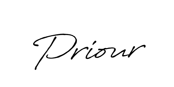 Use a signature maker to create a handwritten signature online. With this signature software, you can design (Antro_Vectra_Bolder) your own signature for name Priour. Priour signature style 7 images and pictures png