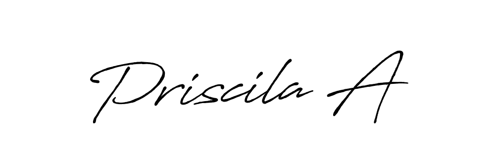 How to make Priscila A signature? Antro_Vectra_Bolder is a professional autograph style. Create handwritten signature for Priscila A name. Priscila A signature style 7 images and pictures png