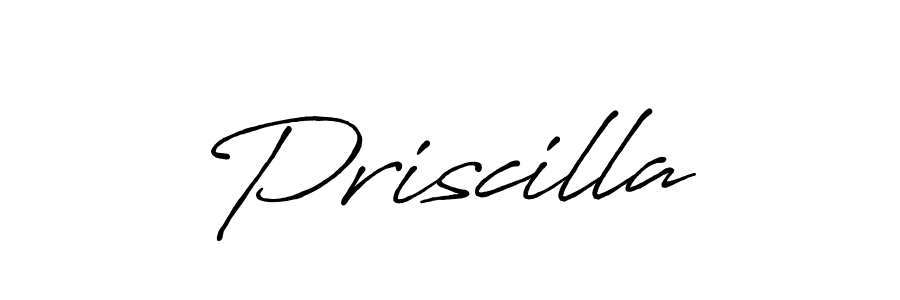 Design your own signature with our free online signature maker. With this signature software, you can create a handwritten (Antro_Vectra_Bolder) signature for name Priscilla. Priscilla signature style 7 images and pictures png