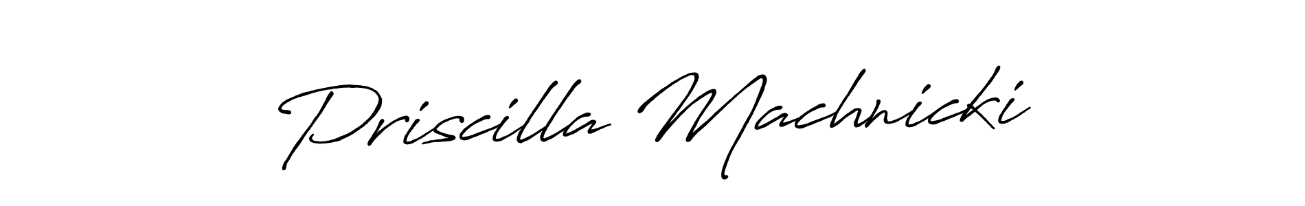 Also we have Priscilla Machnicki name is the best signature style. Create professional handwritten signature collection using Antro_Vectra_Bolder autograph style. Priscilla Machnicki signature style 7 images and pictures png