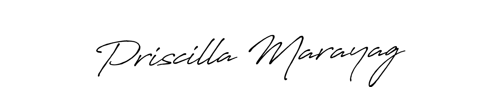 Priscilla Marayag stylish signature style. Best Handwritten Sign (Antro_Vectra_Bolder) for my name. Handwritten Signature Collection Ideas for my name Priscilla Marayag. Priscilla Marayag signature style 7 images and pictures png