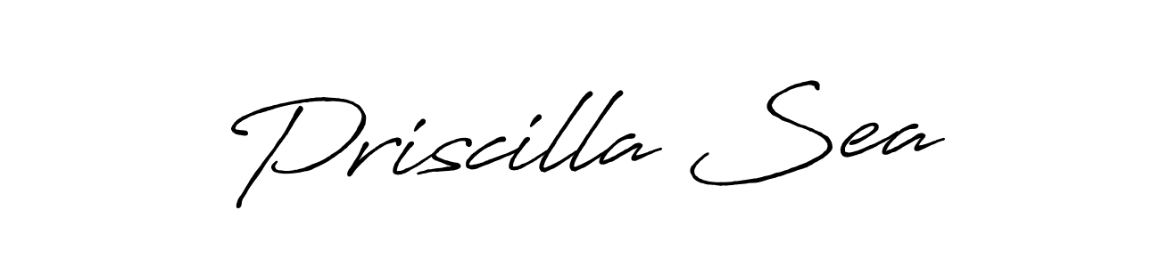 if you are searching for the best signature style for your name Priscilla Sea. so please give up your signature search. here we have designed multiple signature styles  using Antro_Vectra_Bolder. Priscilla Sea signature style 7 images and pictures png