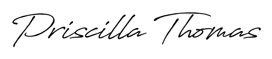 Create a personalized artistic stamp with Priscilla Thomas in Antro_Vectra_Bolder font. Perfect for visual artists, designers, and influencers. Priscilla Thomas signature style 7 images and pictures png