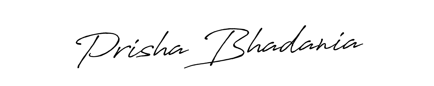 Make a beautiful signature design for name Prisha Bhadania. Use this online signature maker to create a handwritten signature for free. Prisha Bhadania signature style 7 images and pictures png
