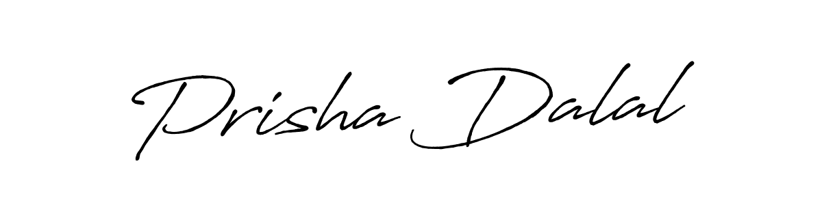 Design your own signature with our free online signature maker. With this signature software, you can create a handwritten (Antro_Vectra_Bolder) signature for name Prisha Dalal. Prisha Dalal signature style 7 images and pictures png