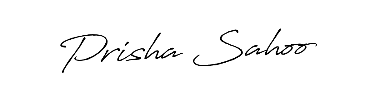 Prisha Sahoo stylish signature style. Best Handwritten Sign (Antro_Vectra_Bolder) for my name. Handwritten Signature Collection Ideas for my name Prisha Sahoo. Prisha Sahoo signature style 7 images and pictures png