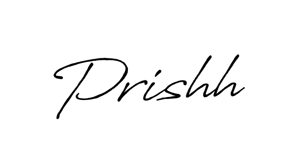 Make a beautiful signature design for name Prishh. With this signature (Antro_Vectra_Bolder) style, you can create a handwritten signature for free. Prishh signature style 7 images and pictures png
