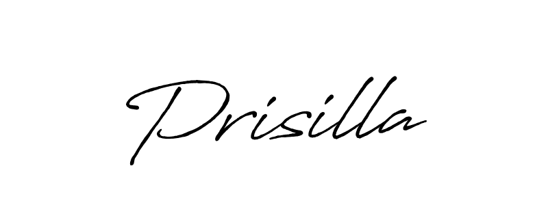 Use a signature maker to create a handwritten signature online. With this signature software, you can design (Antro_Vectra_Bolder) your own signature for name Prisilla. Prisilla signature style 7 images and pictures png