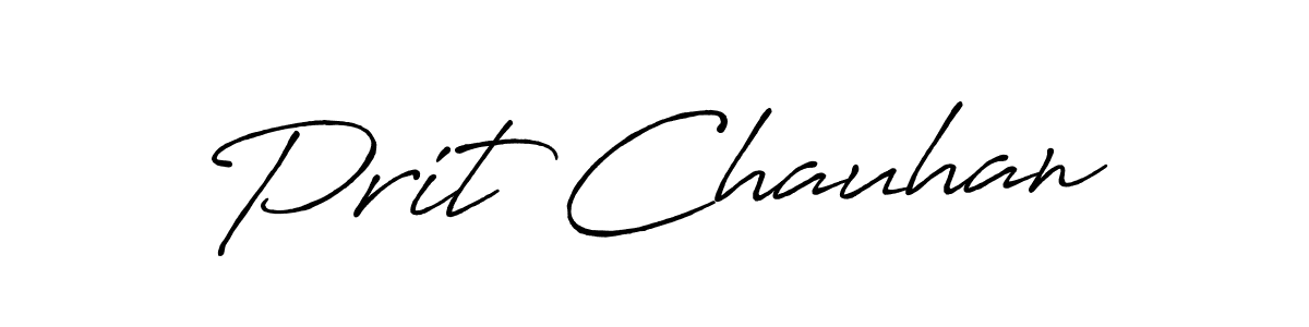 Use a signature maker to create a handwritten signature online. With this signature software, you can design (Antro_Vectra_Bolder) your own signature for name Prit Chauhan. Prit Chauhan signature style 7 images and pictures png