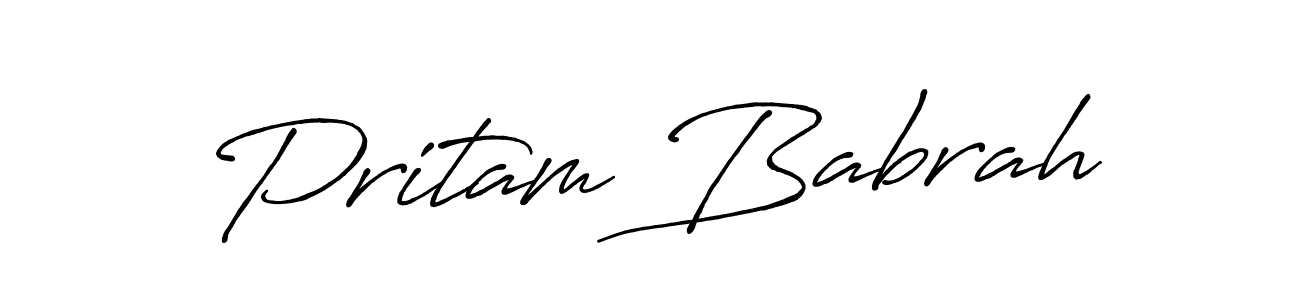 Once you've used our free online signature maker to create your best signature Antro_Vectra_Bolder style, it's time to enjoy all of the benefits that Pritam Babrah name signing documents. Pritam Babrah signature style 7 images and pictures png