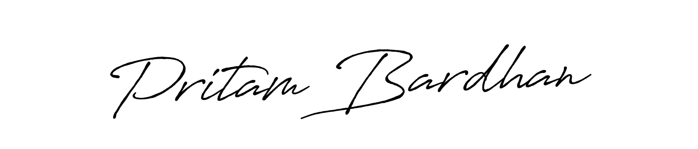 Antro_Vectra_Bolder is a professional signature style that is perfect for those who want to add a touch of class to their signature. It is also a great choice for those who want to make their signature more unique. Get Pritam Bardhan name to fancy signature for free. Pritam Bardhan signature style 7 images and pictures png