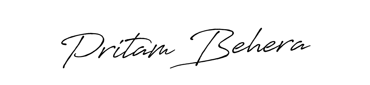 This is the best signature style for the Pritam Behera name. Also you like these signature font (Antro_Vectra_Bolder). Mix name signature. Pritam Behera signature style 7 images and pictures png