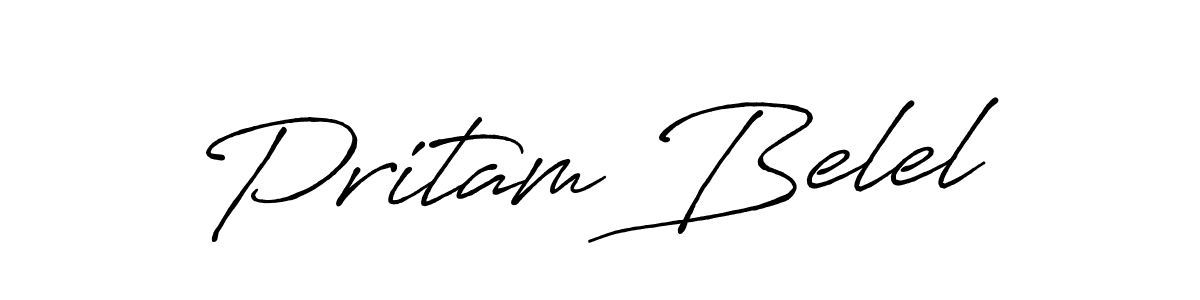 Use a signature maker to create a handwritten signature online. With this signature software, you can design (Antro_Vectra_Bolder) your own signature for name Pritam Belel. Pritam Belel signature style 7 images and pictures png