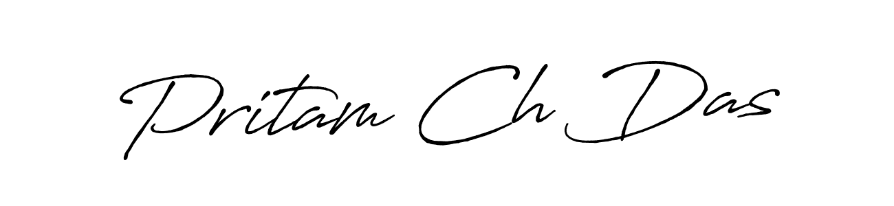 How to make Pritam Ch Das signature? Antro_Vectra_Bolder is a professional autograph style. Create handwritten signature for Pritam Ch Das name. Pritam Ch Das signature style 7 images and pictures png