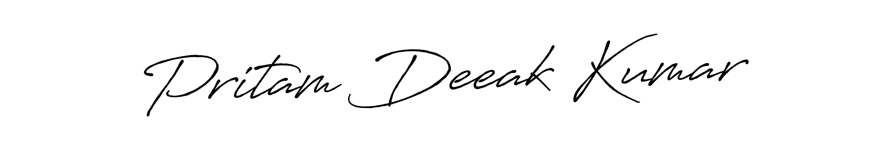 You should practise on your own different ways (Antro_Vectra_Bolder) to write your name (Pritam Deeak Kumar) in signature. don't let someone else do it for you. Pritam Deeak Kumar signature style 7 images and pictures png