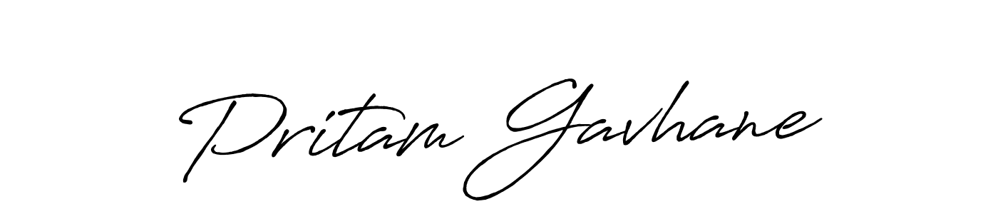 Use a signature maker to create a handwritten signature online. With this signature software, you can design (Antro_Vectra_Bolder) your own signature for name Pritam Gavhane. Pritam Gavhane signature style 7 images and pictures png