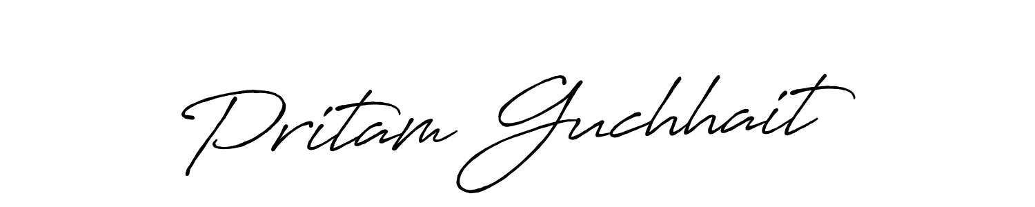 Make a short Pritam Guchhait signature style. Manage your documents anywhere anytime using Antro_Vectra_Bolder. Create and add eSignatures, submit forms, share and send files easily. Pritam Guchhait signature style 7 images and pictures png