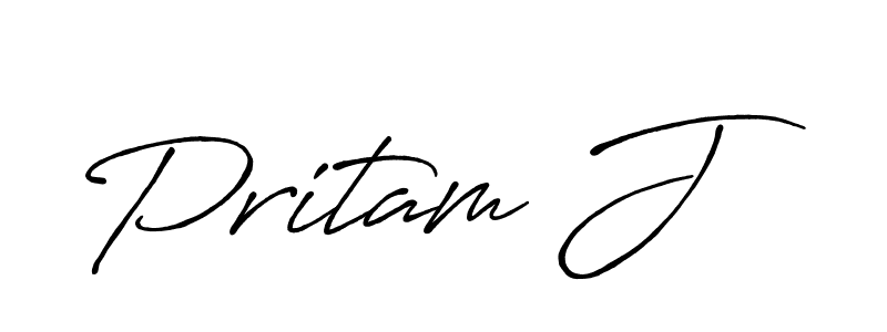 Make a short Pritam J signature style. Manage your documents anywhere anytime using Antro_Vectra_Bolder. Create and add eSignatures, submit forms, share and send files easily. Pritam J signature style 7 images and pictures png