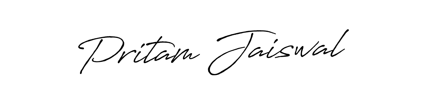 This is the best signature style for the Pritam Jaiswal name. Also you like these signature font (Antro_Vectra_Bolder). Mix name signature. Pritam Jaiswal signature style 7 images and pictures png