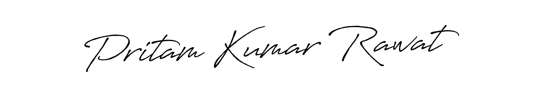 Use a signature maker to create a handwritten signature online. With this signature software, you can design (Antro_Vectra_Bolder) your own signature for name Pritam Kumar Rawat. Pritam Kumar Rawat signature style 7 images and pictures png