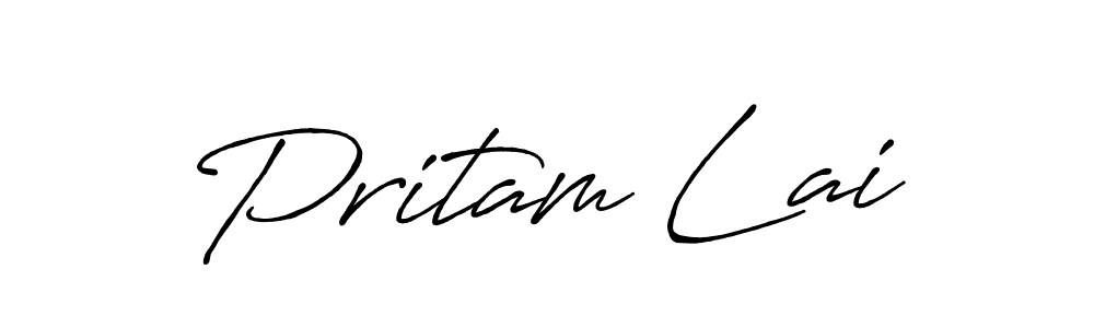 Antro_Vectra_Bolder is a professional signature style that is perfect for those who want to add a touch of class to their signature. It is also a great choice for those who want to make their signature more unique. Get Pritam Lai name to fancy signature for free. Pritam Lai signature style 7 images and pictures png