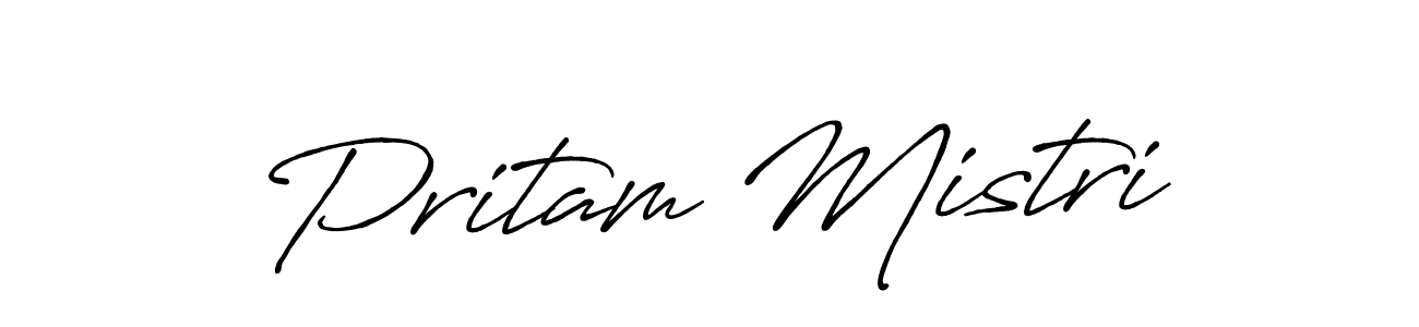 if you are searching for the best signature style for your name Pritam Mistri. so please give up your signature search. here we have designed multiple signature styles  using Antro_Vectra_Bolder. Pritam Mistri signature style 7 images and pictures png