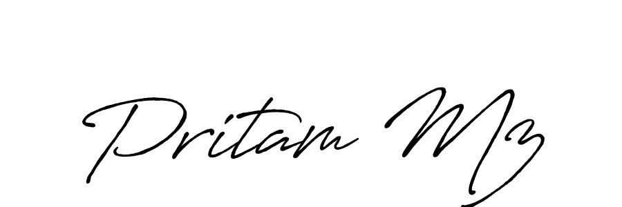 It looks lik you need a new signature style for name Pritam Mz. Design unique handwritten (Antro_Vectra_Bolder) signature with our free signature maker in just a few clicks. Pritam Mz signature style 7 images and pictures png
