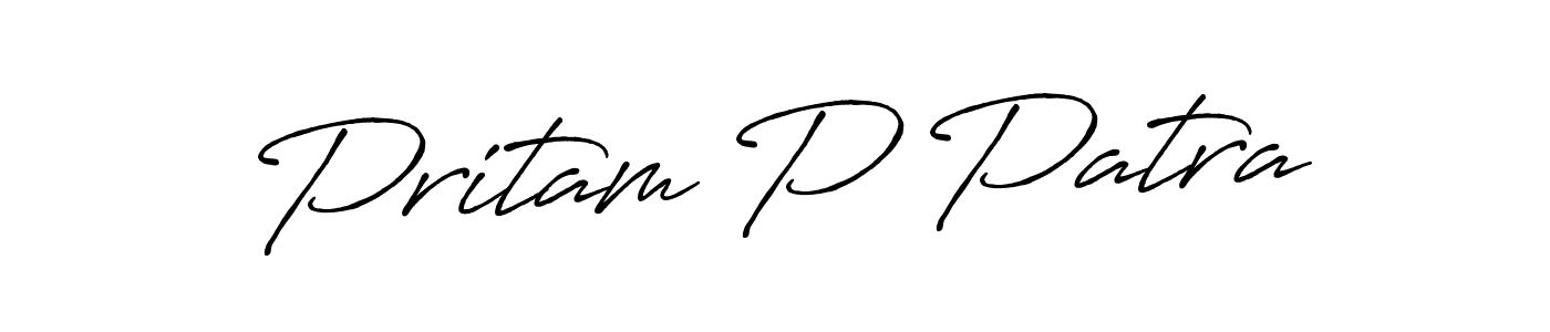if you are searching for the best signature style for your name Pritam P Patra. so please give up your signature search. here we have designed multiple signature styles  using Antro_Vectra_Bolder. Pritam P Patra signature style 7 images and pictures png