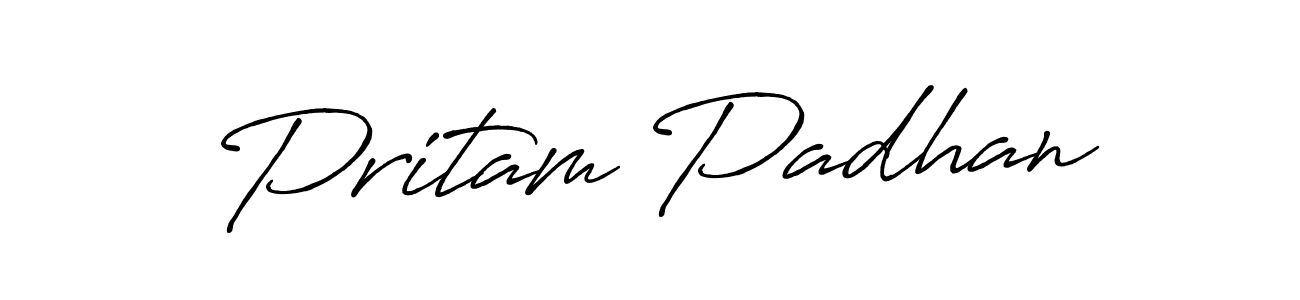 Pritam Padhan stylish signature style. Best Handwritten Sign (Antro_Vectra_Bolder) for my name. Handwritten Signature Collection Ideas for my name Pritam Padhan. Pritam Padhan signature style 7 images and pictures png