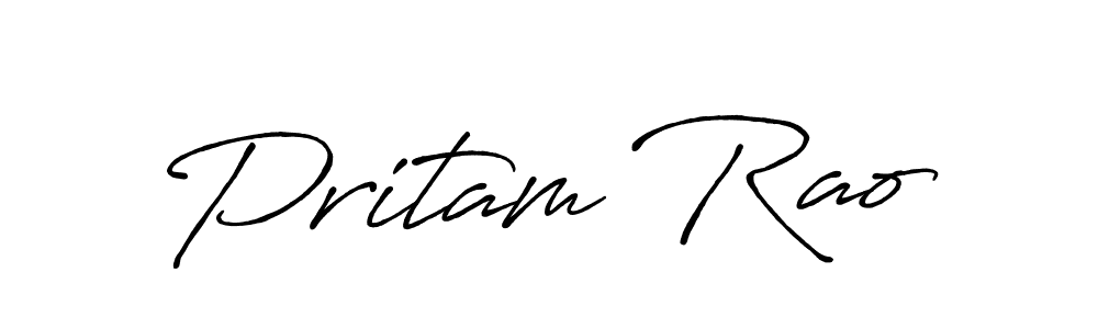 Also we have Pritam Rao name is the best signature style. Create professional handwritten signature collection using Antro_Vectra_Bolder autograph style. Pritam Rao signature style 7 images and pictures png