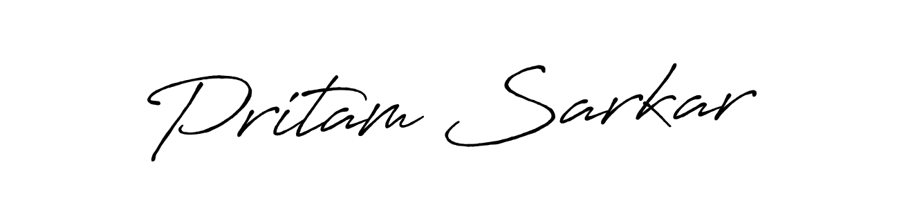 How to make Pritam Sarkar signature? Antro_Vectra_Bolder is a professional autograph style. Create handwritten signature for Pritam Sarkar name. Pritam Sarkar signature style 7 images and pictures png