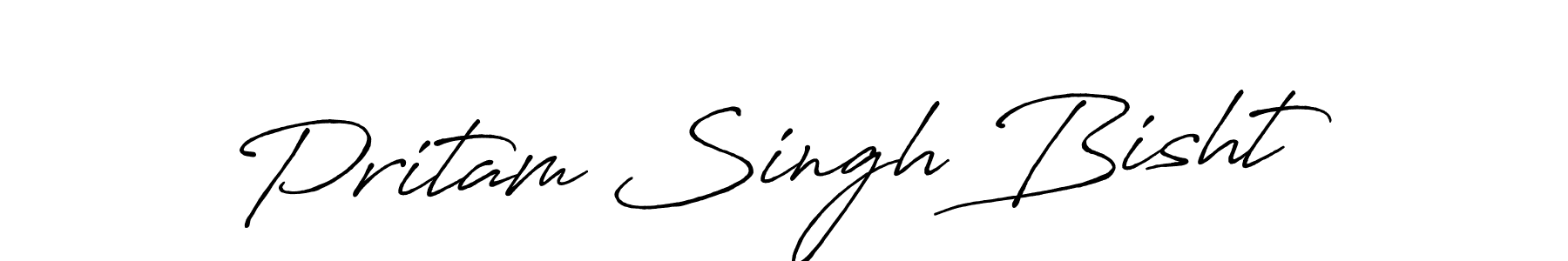 Similarly Antro_Vectra_Bolder is the best handwritten signature design. Signature creator online .You can use it as an online autograph creator for name Pritam Singh Bisht. Pritam Singh Bisht signature style 7 images and pictures png