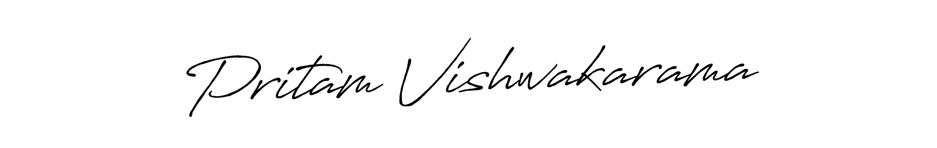 How to make Pritam Vishwakarama signature? Antro_Vectra_Bolder is a professional autograph style. Create handwritten signature for Pritam Vishwakarama name. Pritam Vishwakarama signature style 7 images and pictures png