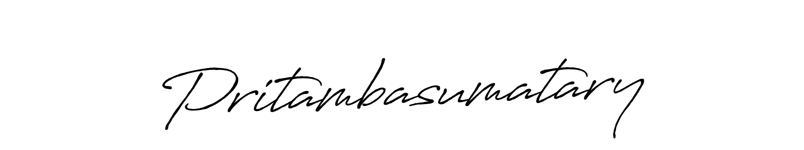 Make a beautiful signature design for name Pritambasumatary. With this signature (Antro_Vectra_Bolder) style, you can create a handwritten signature for free. Pritambasumatary signature style 7 images and pictures png