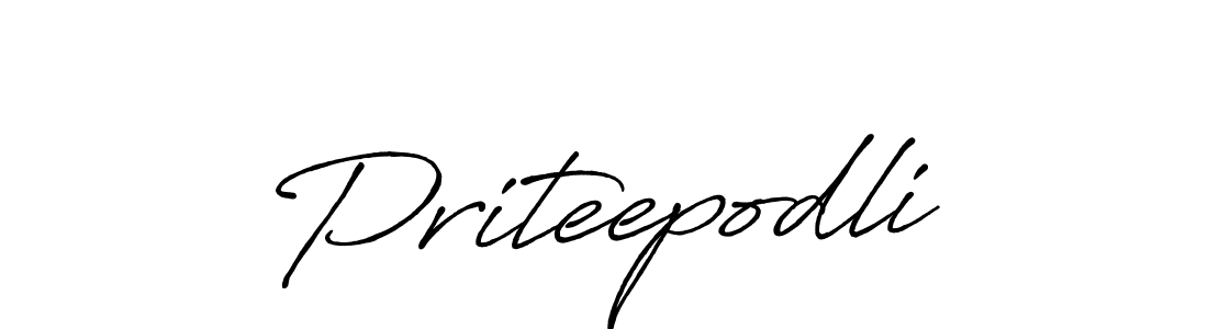 Similarly Antro_Vectra_Bolder is the best handwritten signature design. Signature creator online .You can use it as an online autograph creator for name Priteepodli. Priteepodli signature style 7 images and pictures png