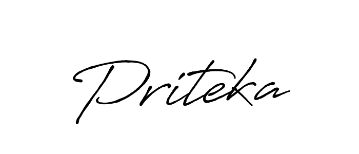 Design your own signature with our free online signature maker. With this signature software, you can create a handwritten (Antro_Vectra_Bolder) signature for name Priteka. Priteka signature style 7 images and pictures png