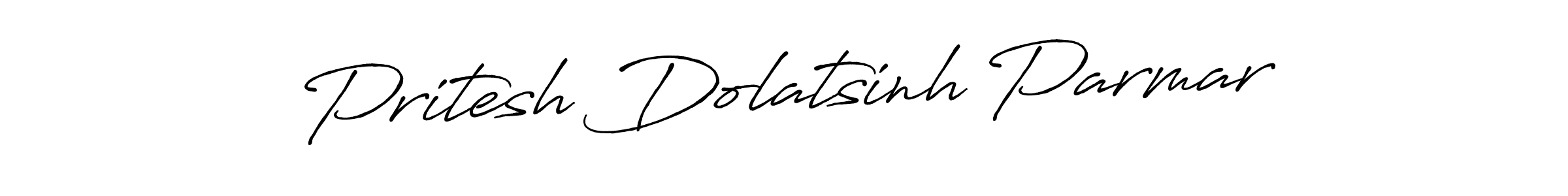 Pritesh Dolatsinh Parmar stylish signature style. Best Handwritten Sign (Antro_Vectra_Bolder) for my name. Handwritten Signature Collection Ideas for my name Pritesh Dolatsinh Parmar. Pritesh Dolatsinh Parmar signature style 7 images and pictures png