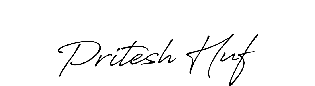 Pritesh Huf stylish signature style. Best Handwritten Sign (Antro_Vectra_Bolder) for my name. Handwritten Signature Collection Ideas for my name Pritesh Huf. Pritesh Huf signature style 7 images and pictures png