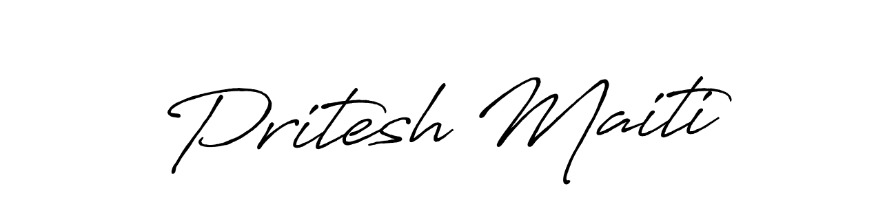 This is the best signature style for the Pritesh Maiti name. Also you like these signature font (Antro_Vectra_Bolder). Mix name signature. Pritesh Maiti signature style 7 images and pictures png